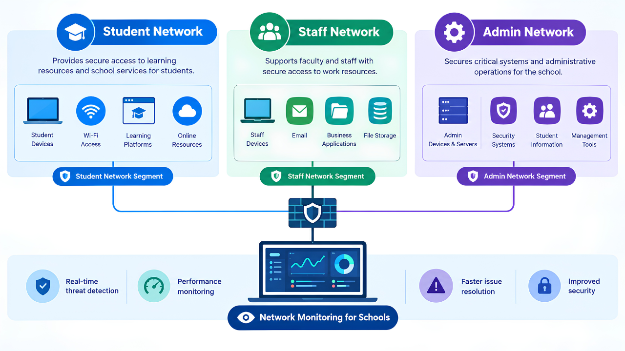 Network monitoring for schools